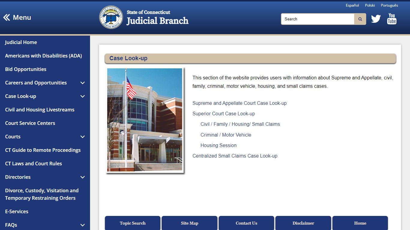 Case Look-up CT Judicial Branch - Connecticut